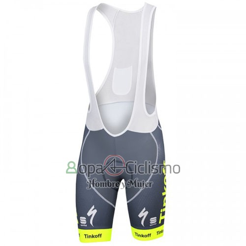 Tinkoff Ropa Ciclismo Culotte Corto 2016 Mangas Cortas AMarillo